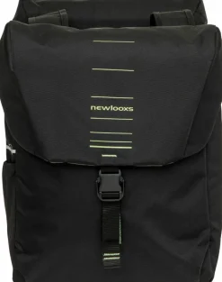New Looxs  Vigo Double fietstas 40 liter black green