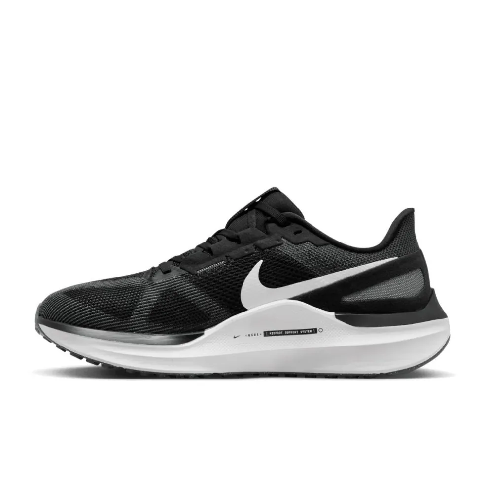 Nike Air Zoom Structure 25 hardloopschoenen heren black white iron grey