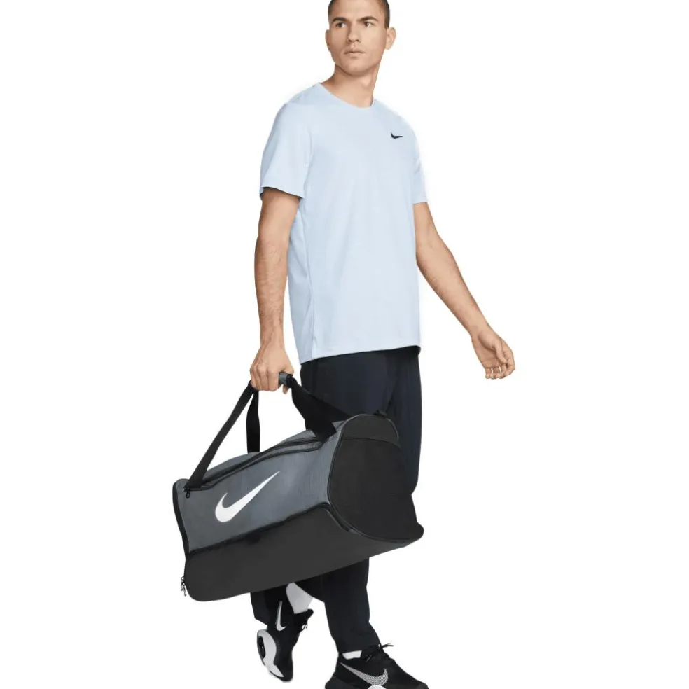 Nike Brasilia 9.5 sporttas iron grey black