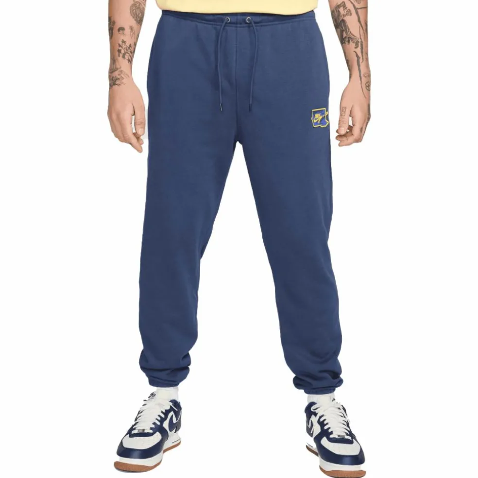 Nike Club FT Bolt joggingbroek heren midnight navy lightening