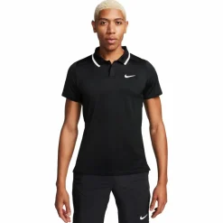 Nike Court Advantage tennispolo heren black white