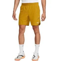 Nike Court Dri-FIT Advantage tennisshort heren bronzine lime blast white