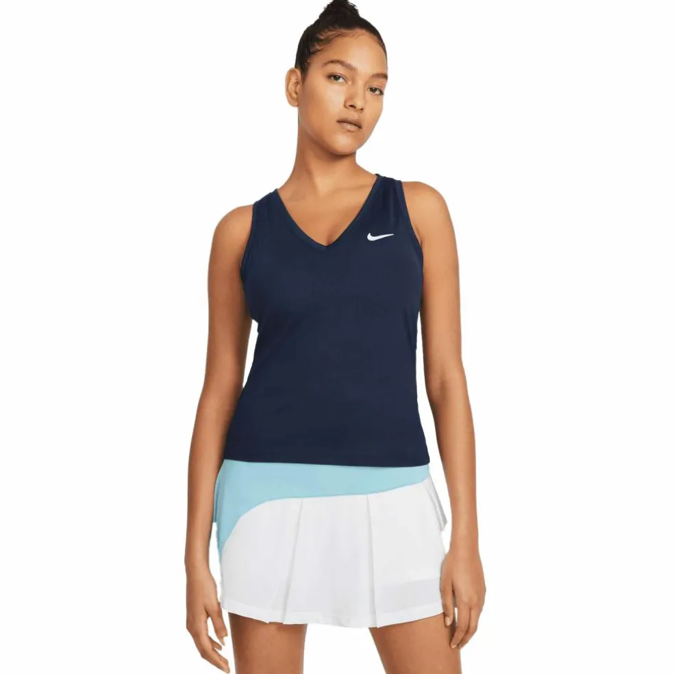 Nike Court Victory tennis tanktop dames obsidian white