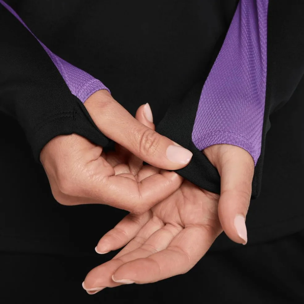 Nike Dri-FIT Academy trainingsshirt dames black raspberry