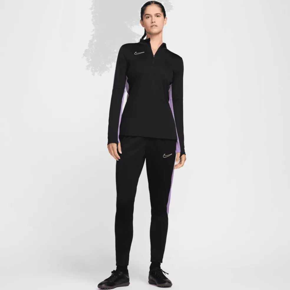 Nike Dri-FIT Academy trainingsshirt dames black raspberry