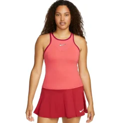 Nike Dri-FIT Slam tennis tanktop dames ember glow noble red white