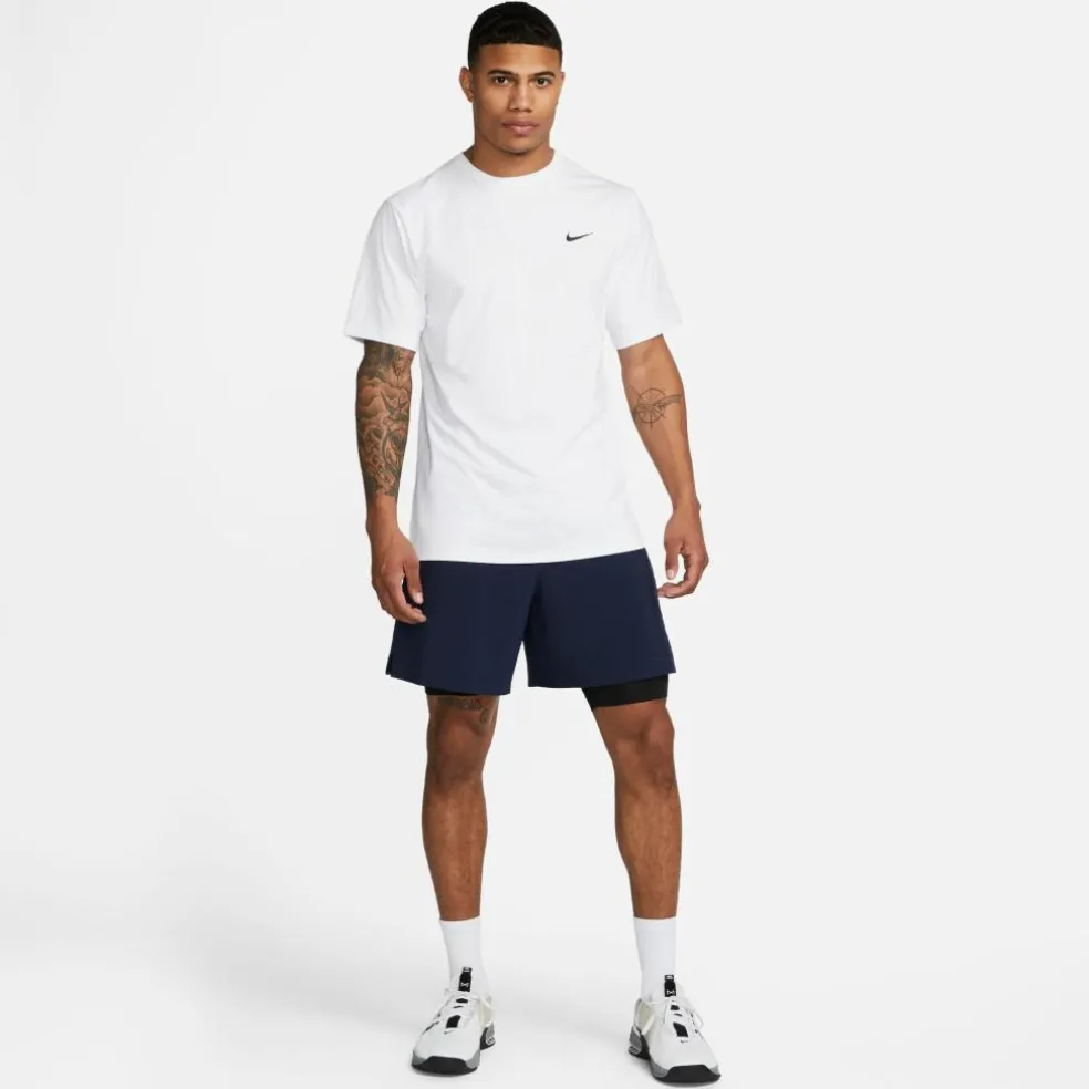 Nike Dri-FIT UV Hyverse shirt heren white black