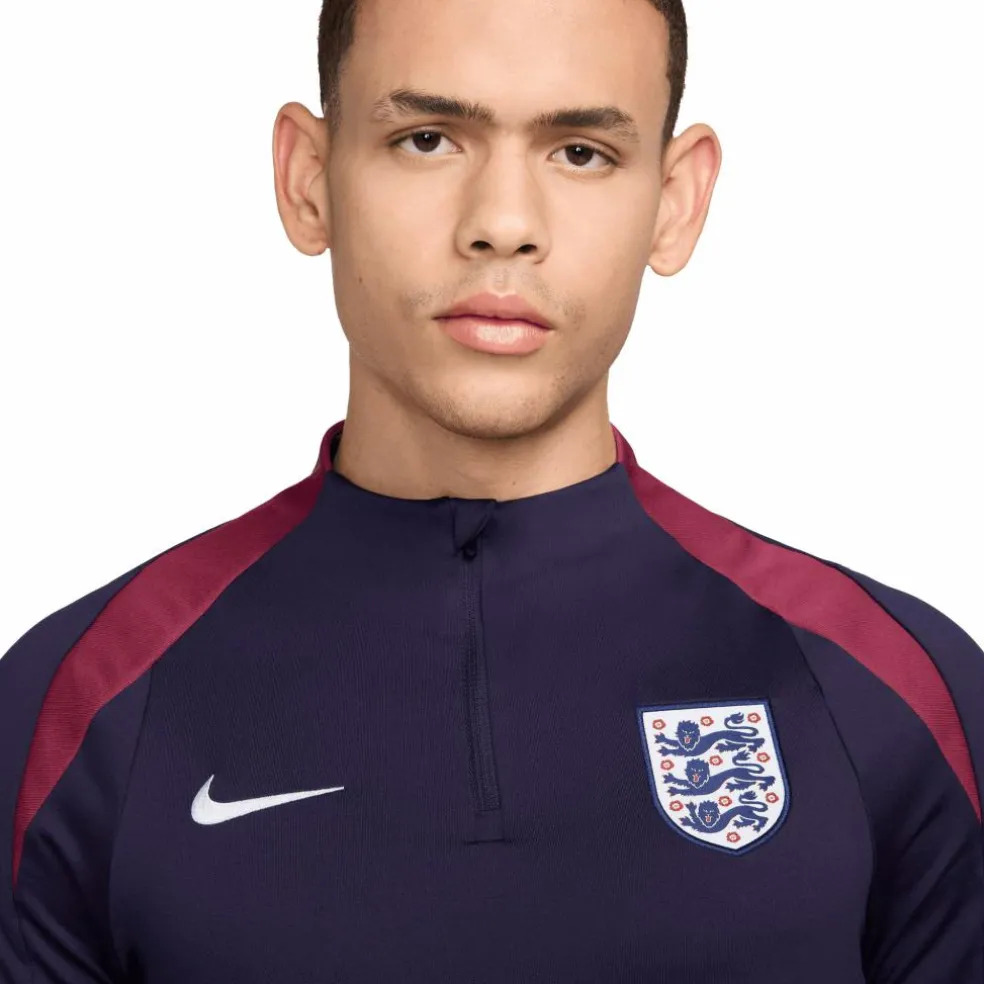 Nike Engeland Strike Dri-FIT trainingsshirt heren purple ink rosewood white