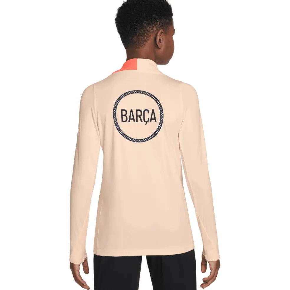 Nike FC Barcelona Strike trainingsshirt junior orange crimson tint bright mango midnight navy