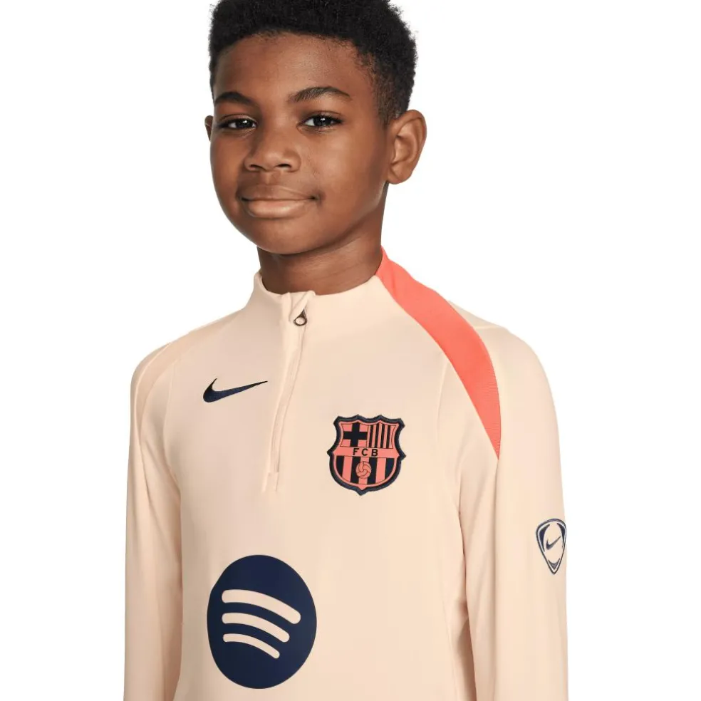 Nike FC Barcelona Strike trainingsshirt junior orange crimson tint bright mango midnight navy