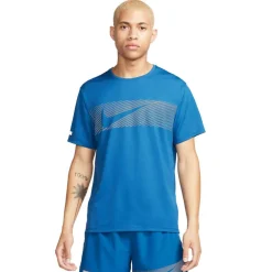 Nike Miler Flash Dri-FIT UV hardloopshirt heren court  blue reflective silver
