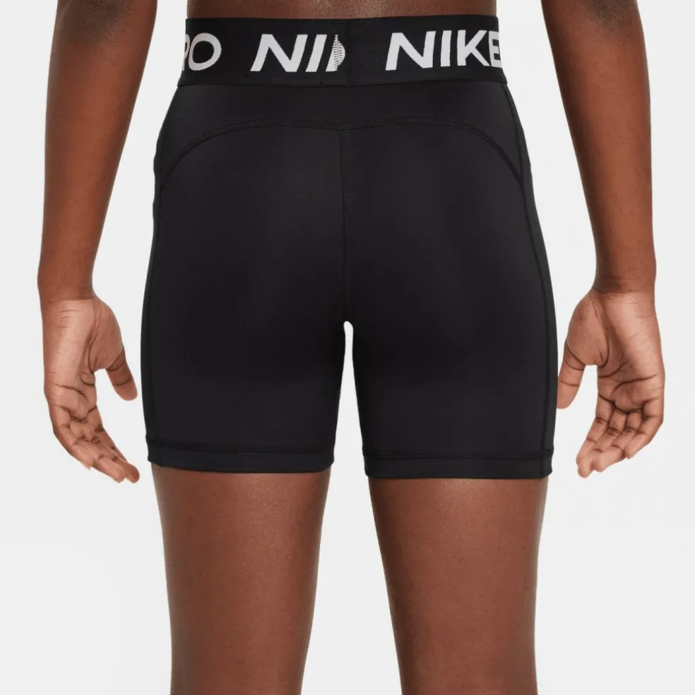 Nike Pro Big Kids' short junior black white