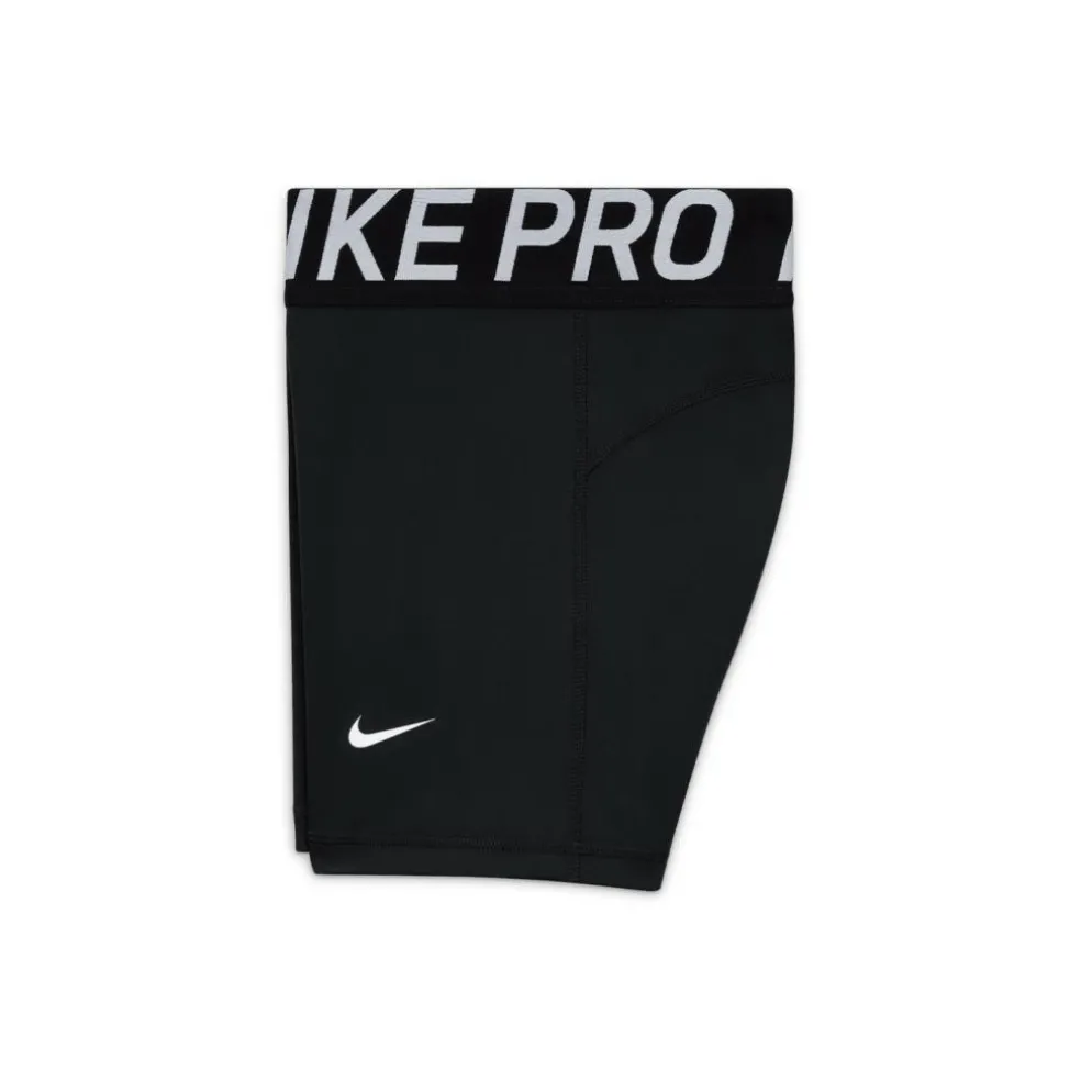 Nike Pro Big Kids' short junior black white