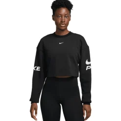 Nike Pro LS shirt dames black white white