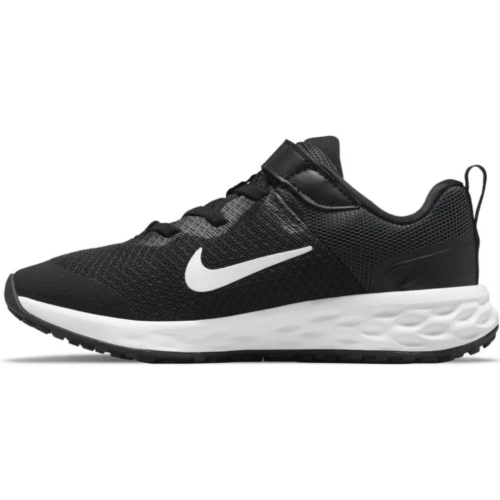 Nike Revolution 6 schoenen junior black dark smoke grey white