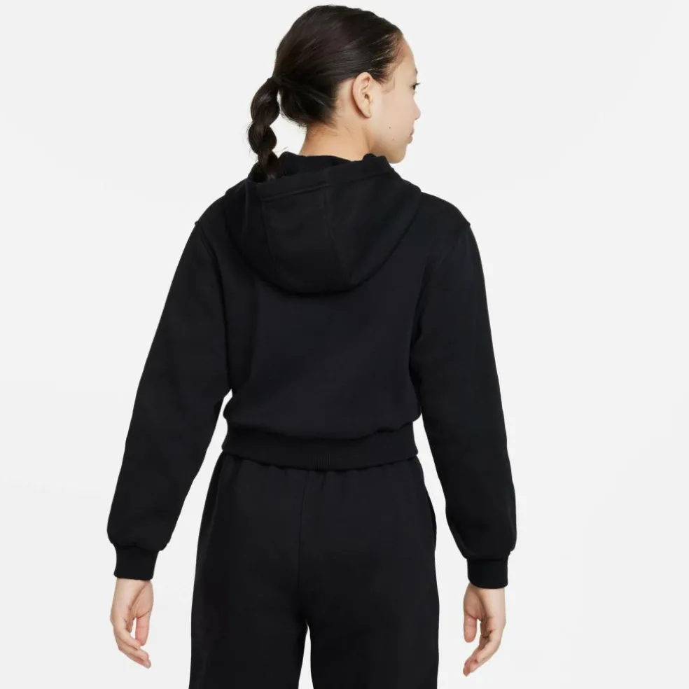 Nike Sportswear Club fleece hoodie junior black white