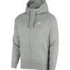 Nike Sportswear Club Fleece vest heren dark grey heather matte silver white