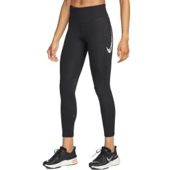 Nike Swoosh Fast hardloopbroek dames black white