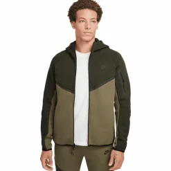 Nike Tech Fleece Windrunner vest heren sequoia medium olive black