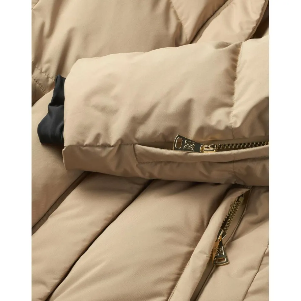 NIKKIE Nasher winterjas dames hummus