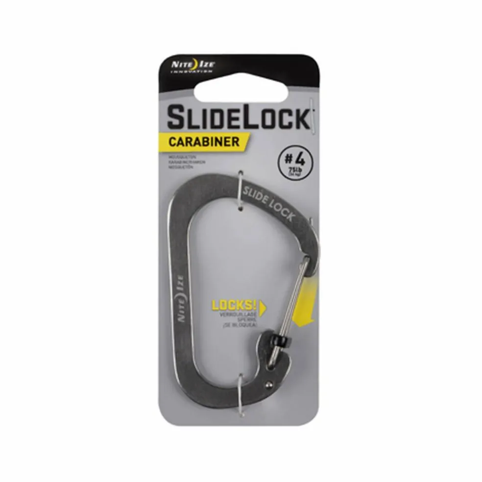 Nite Ize #4 Slidelock karabijnhaak zilver