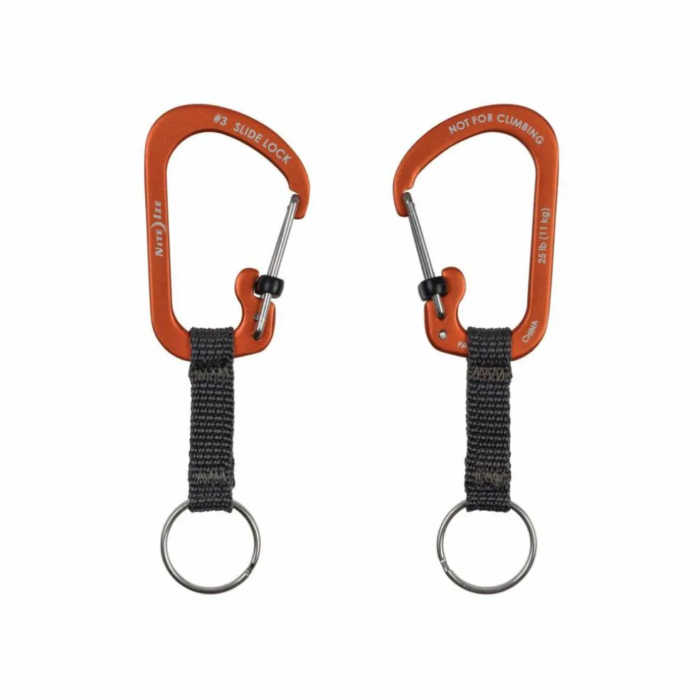 Nite Ize Carabiner #3 Slidelock sleutelring karabijnhaak aluminium orange