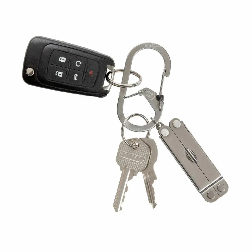 Nite Ize G-Series Slidelock Zilver #3 karabijnhaak