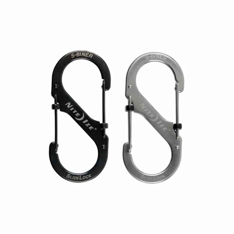 Nite Ize S-Biner #2 Slidelock Stainless karabijnhaak zilver