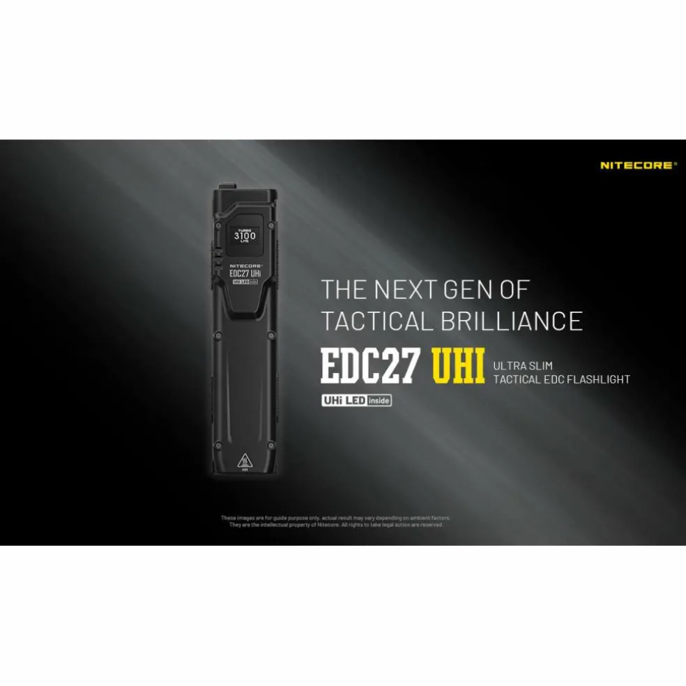 Nitecore EDC27 UHi zaklamp black