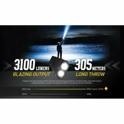 Nitecore EDC27 UHi zaklamp black