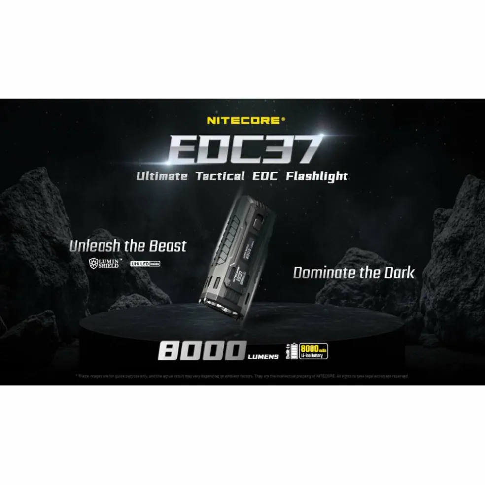 Nitecore EDC37 zaklamp black