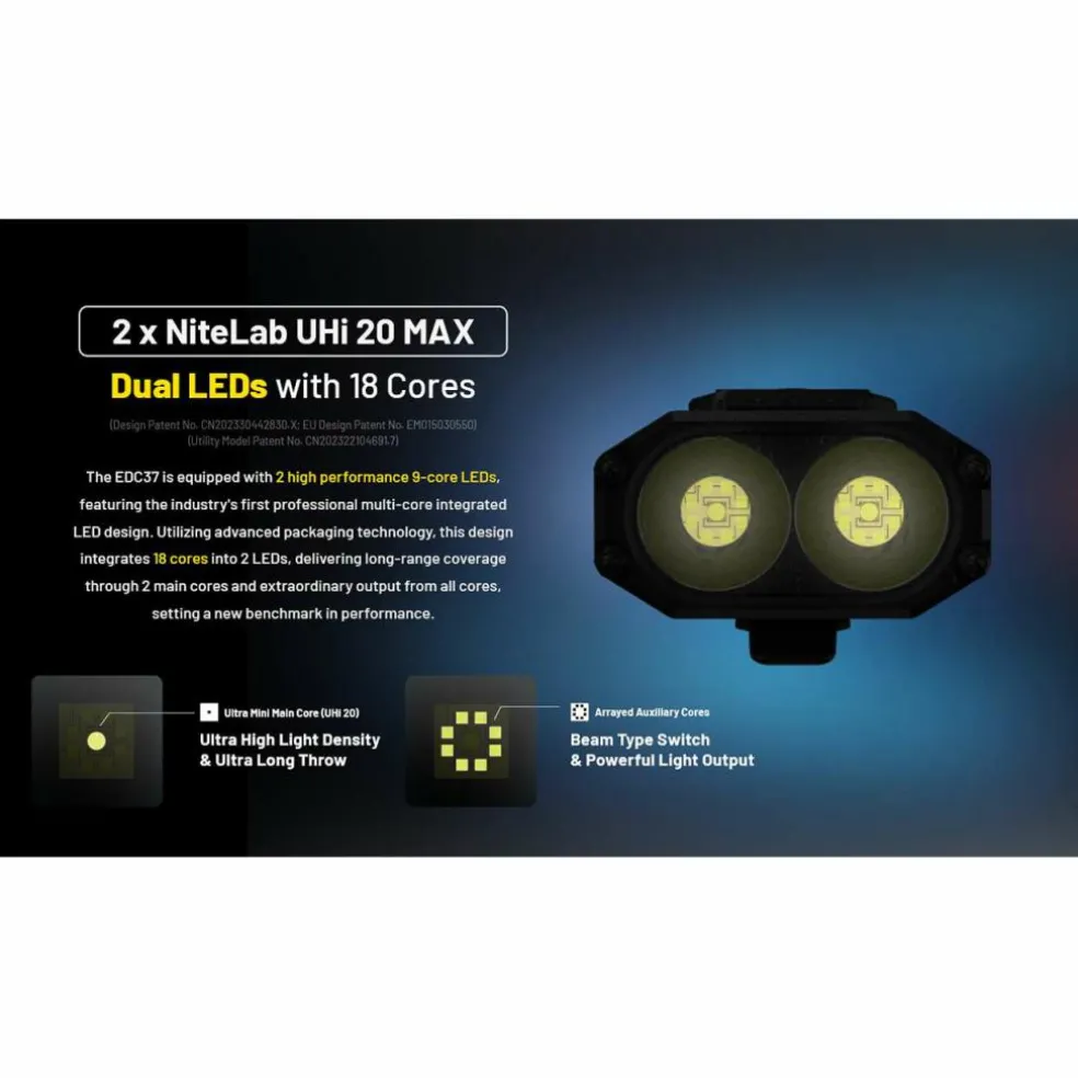 Nitecore EDC37 zaklamp black