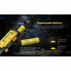 Nitecore NWL20 werklamp yellow
