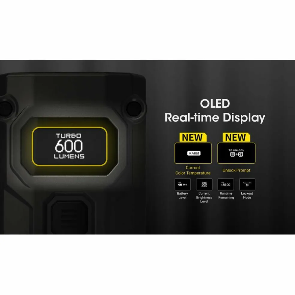 Nitecore TINI3 zaklamp orange