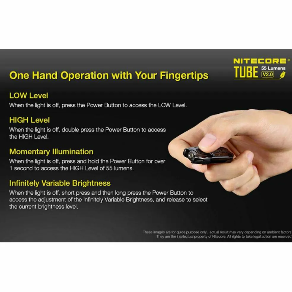 Nitecore Tube V2.0 zaklamp black