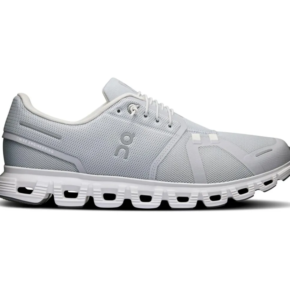 On Cloud 6 hardloopschoenen heren glacier white