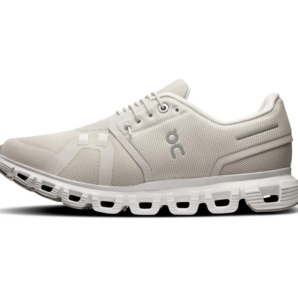 On Cloud 6 hardloopschoenen dames pearl white
