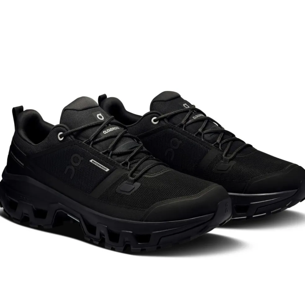 On Cloudrock Low wandelschoenen heren black black