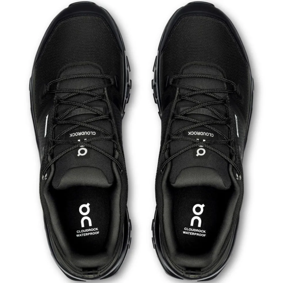 On Cloudrock Low wandelschoenen heren black black