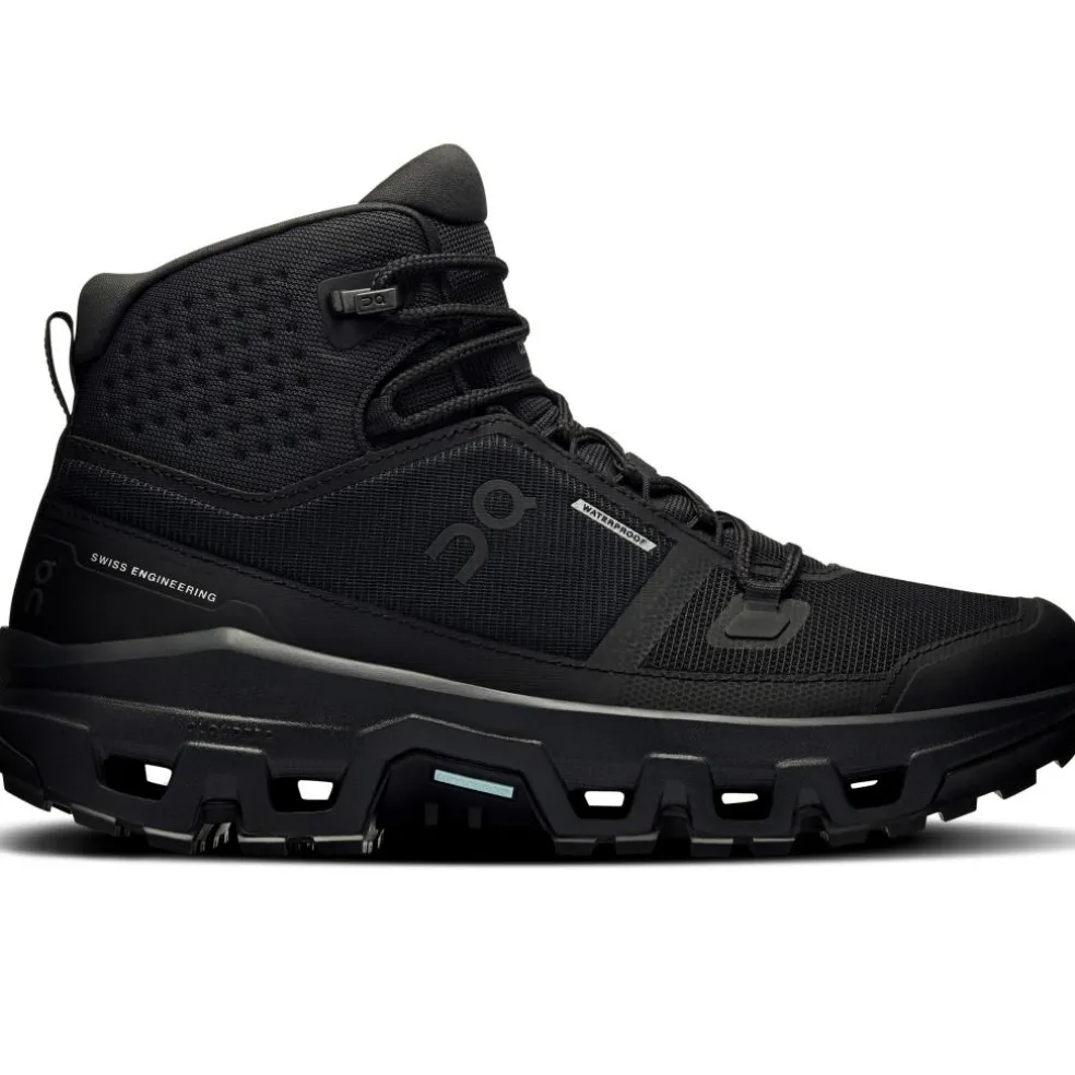 On Cloudrock Mid wandelschoenen dames black black