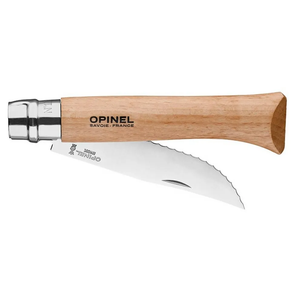 Opinel N012 zakmes hout zilver