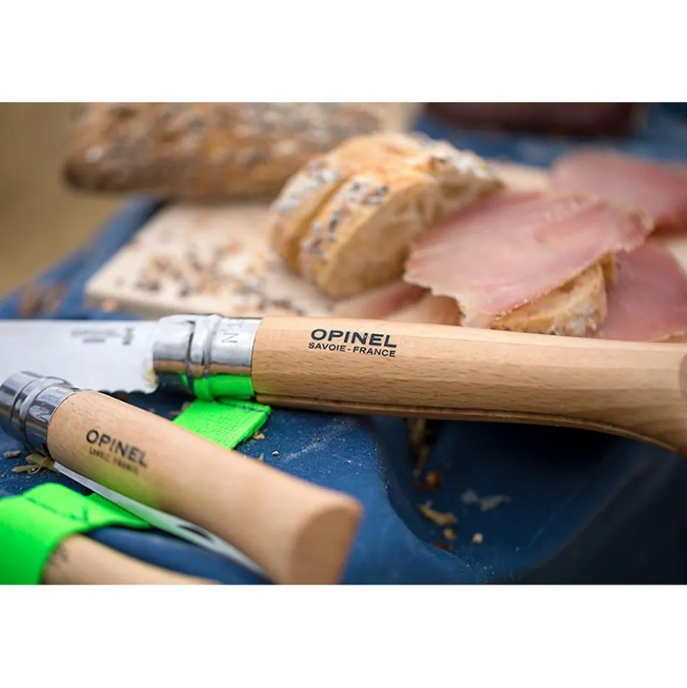 Opinel N012 zakmes hout zilver
