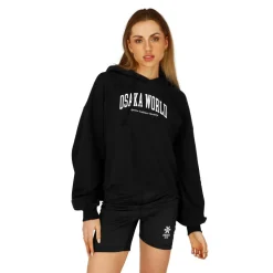 Osaka Cropped hoodie dames black