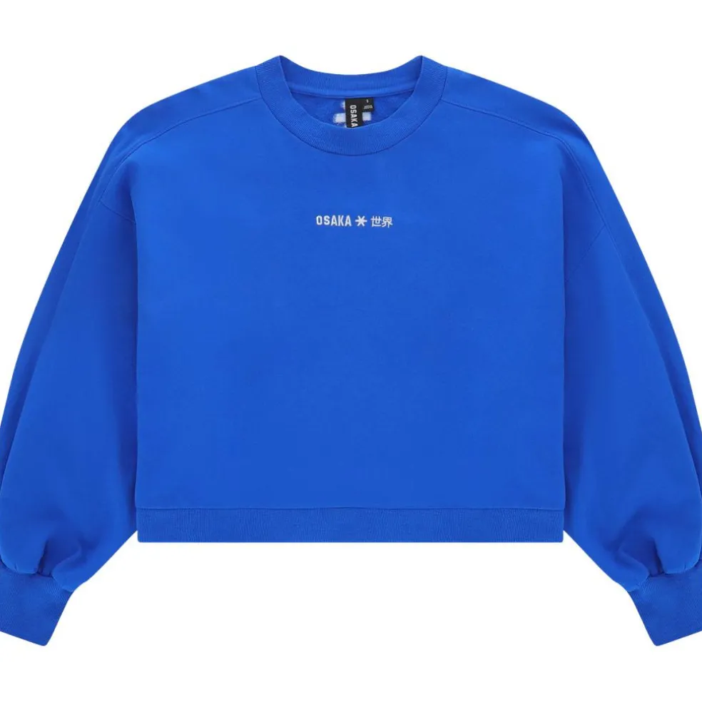 Osaka Cropped sweater dames princess blue