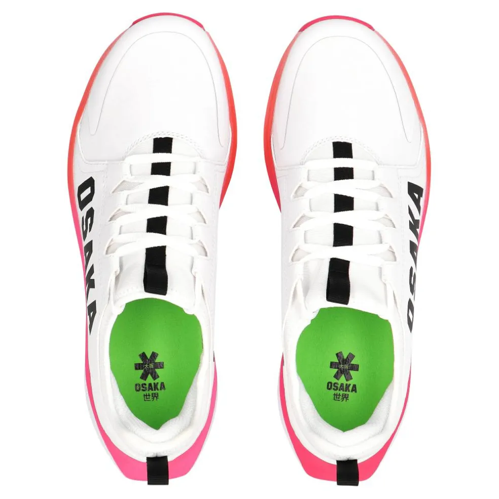 Osaka Furo Court zaalhockeyschoenen white raspberry