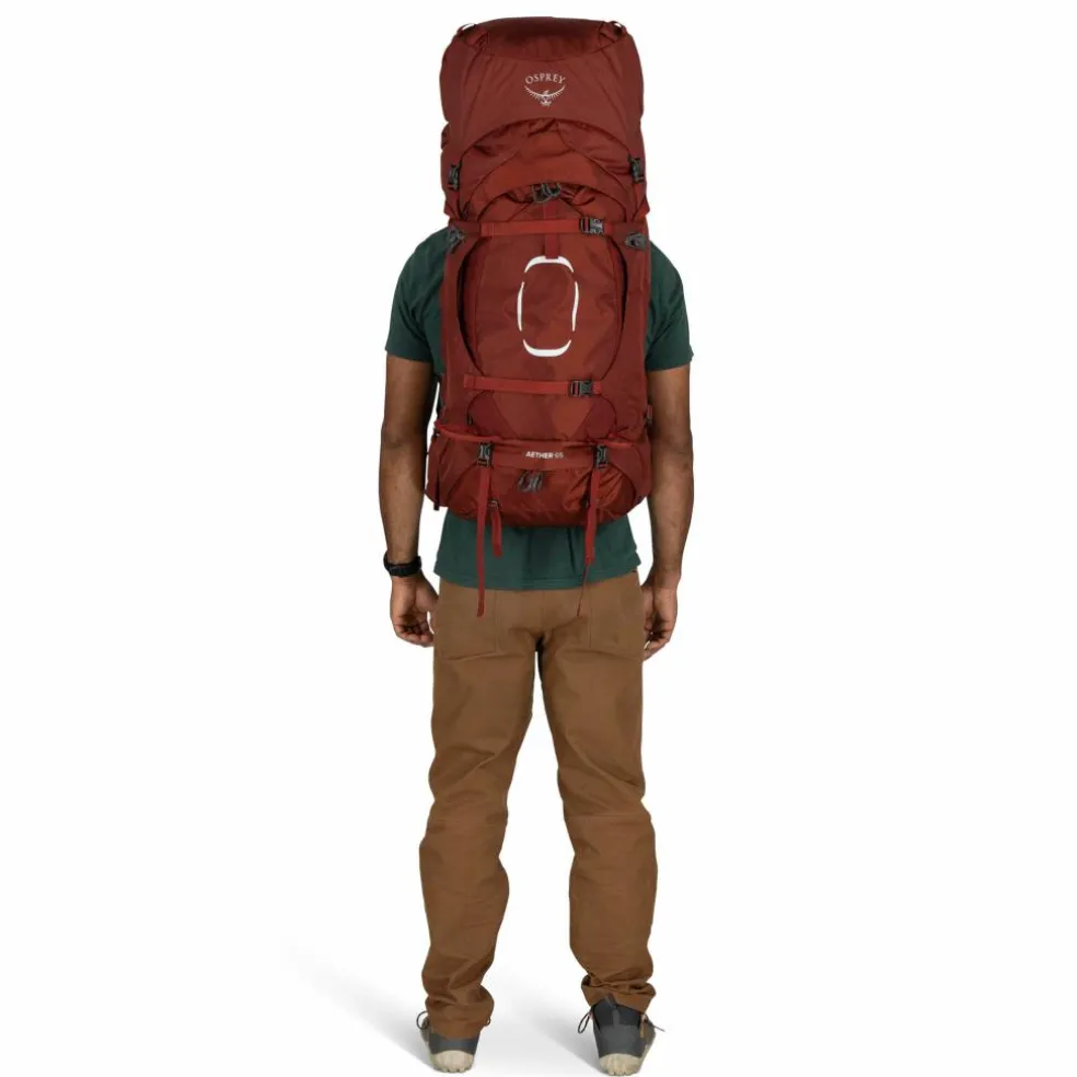 Osprey Aether 65 S/M backpack 65L heren deep acorn red