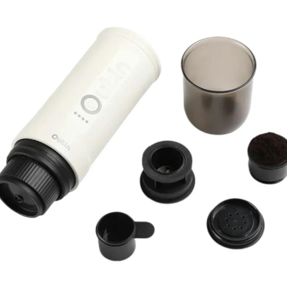 OutIn Nano draagbare espressomachine pearl white