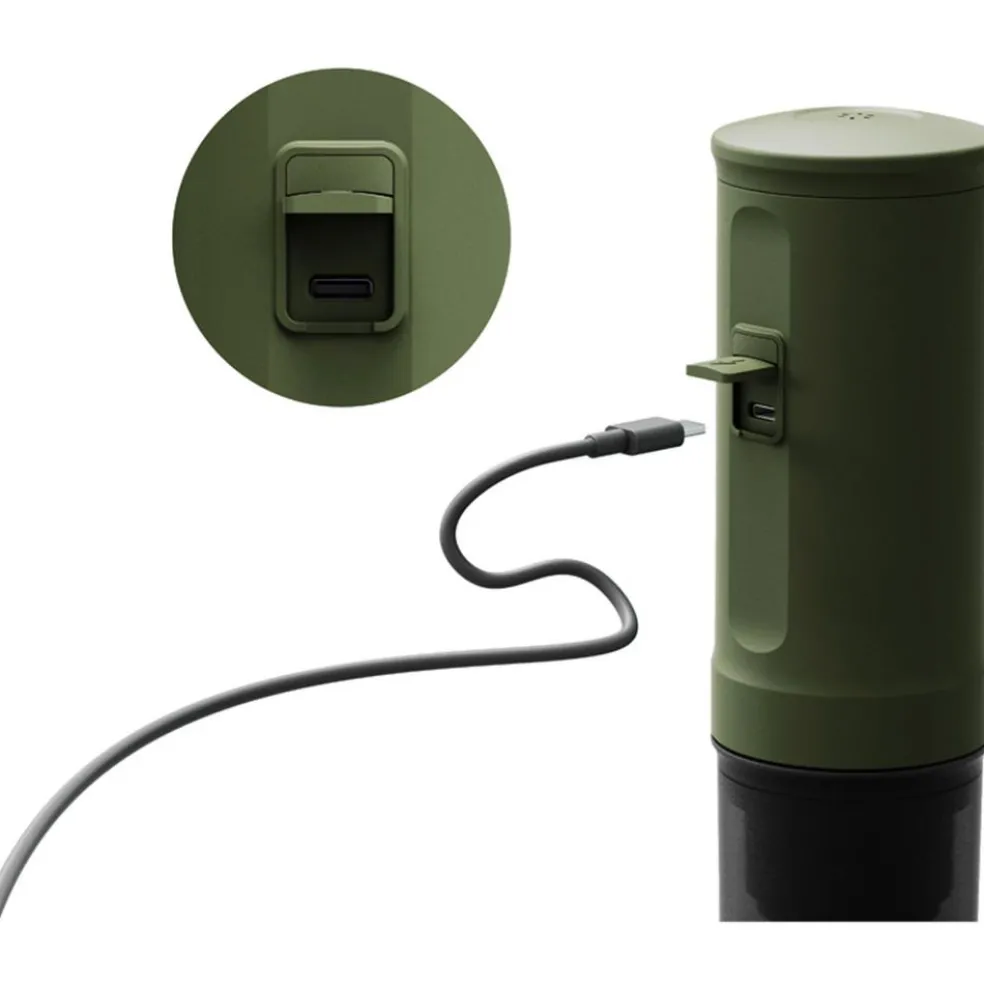 OutIn Nano draagbare espressomachine forest green