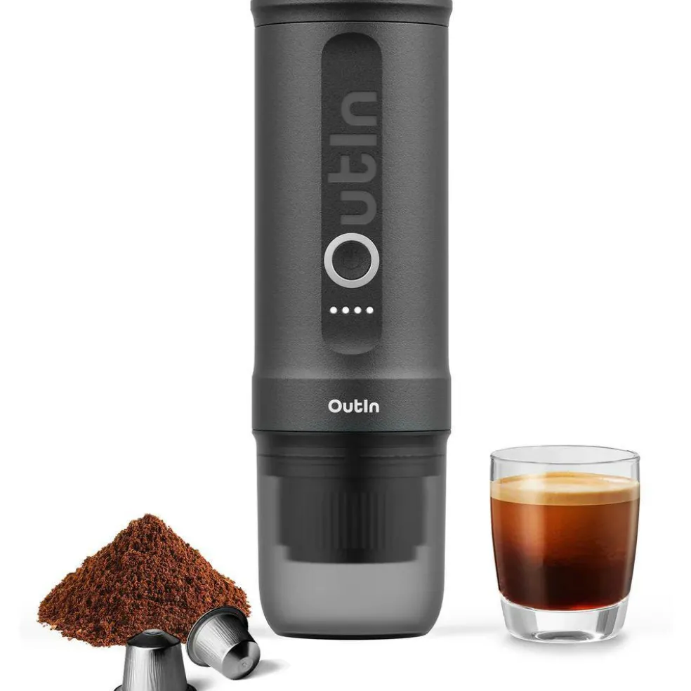 OutIn Nano draagbare espressomachine space grey