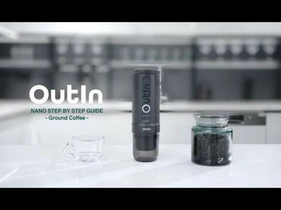 OutIn Nano draagbare espressomachine space grey